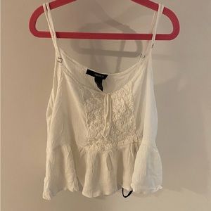 Forever 21 white women’s summer top